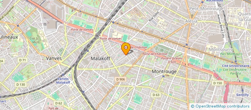 localisation de l'entreprise LES TERRASSES  MALAKOFF