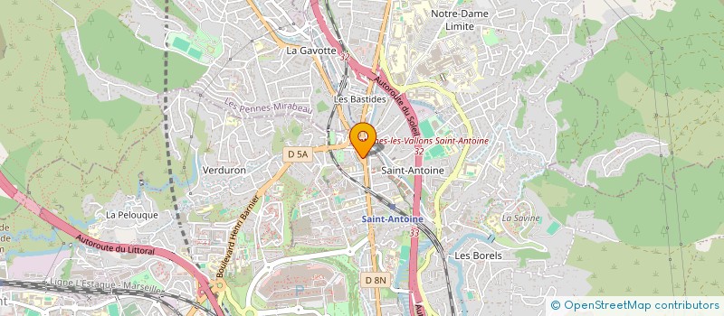localisation de l'entreprise LES TERRASSES à MARSEILLE