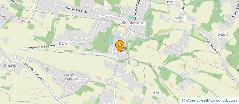 localisation de l'entreprise LES TERRASSES  VIGOULET-AUZIL