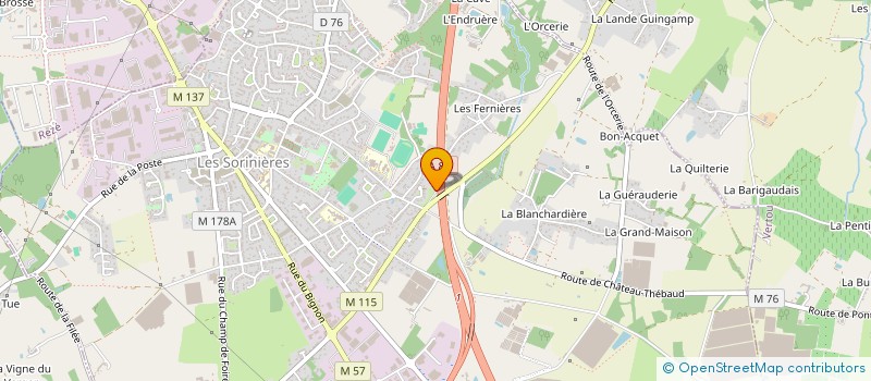 localisation de l'entreprise LES TERRASSES à SORINIERES (LES)