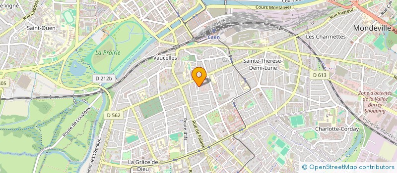 localisation de l'entreprise LES TERRASSES à CAEN