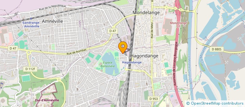 localisation de l'entreprise LES TERRASSES à HAGONDANGE