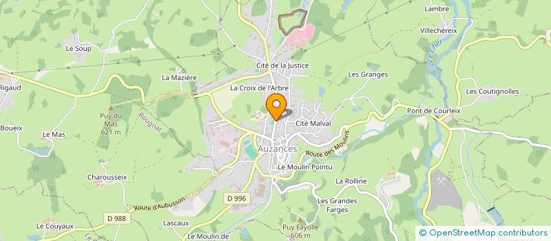 localisation de l'entreprise LES TERRASSES AUZANCAISES DU PARTAGE à AUZANCES