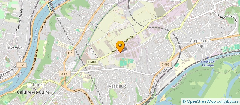 localisation de l'entreprise LES TERRASSES D ASPRES à CALUIRE-ET-CUIRE