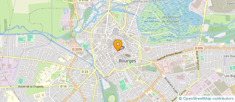localisation de l'entreprise LES TERRASSES D'AURON à BOURGES