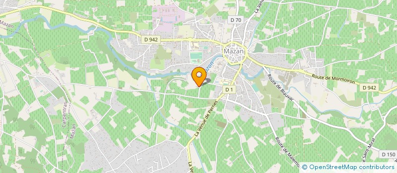 localisation de l'entreprise LES TERRASSES D'EOLE  MAZAN