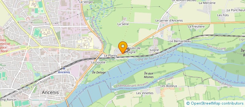 localisation de l'entreprise LES TERRASSES DE BEL AIR  VAIR-SUR-LOIRE