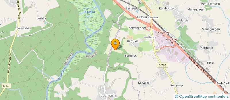 localisation de l'entreprise LES TERRASSES DE BOTHANE  GUIDEL