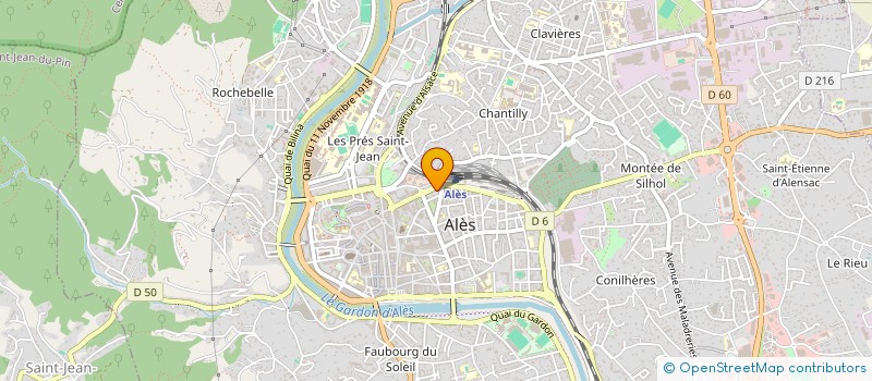 localisation de l'entreprise LES TERRASSES DE CAMPLOGIS à ALES