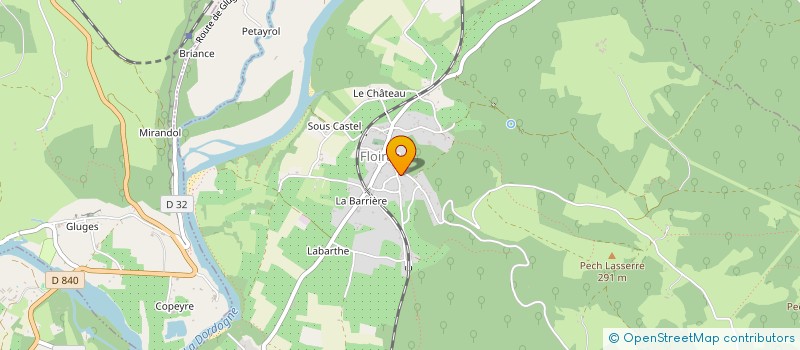 localisation de l'entreprise LES TERRASSES DE CARENNAC  FLOIRAC