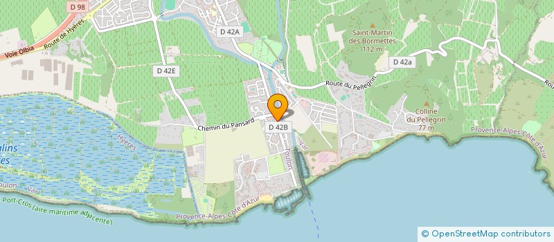 localisation de l'entreprise LES TERRASSES DE CAVALIERE à LA LONDE-LES-MAURES