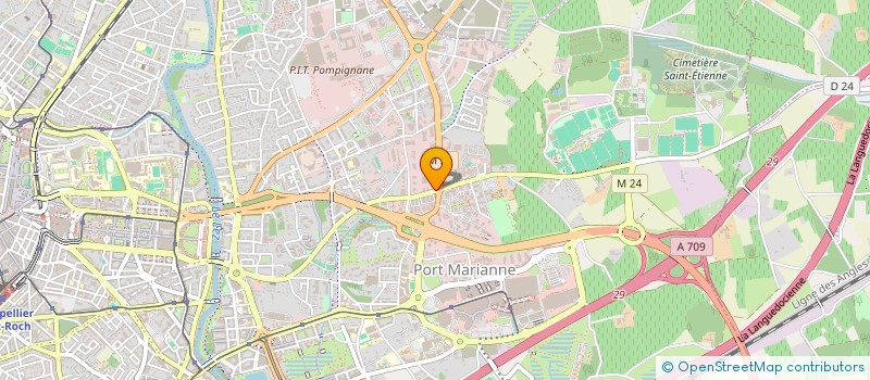 localisation de l'entreprise LES TERRASSES DE CHABANON à MONTPELLIER