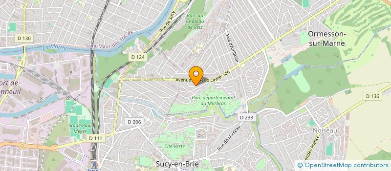 localisation de l'entreprise LES TERRASSES DE DE ROQUEMALE  ORMESSON-SUR-MARNE