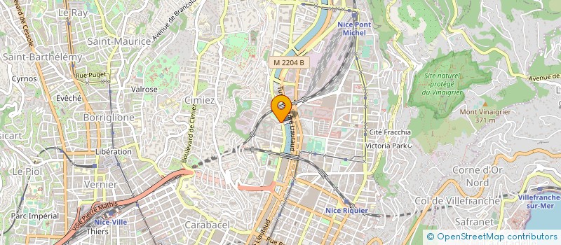 localisation de l'entreprise LES TERRASSES DE FALICON à NICE