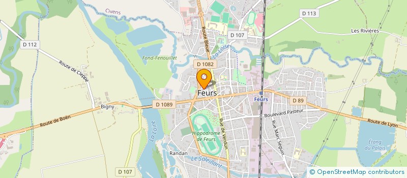 localisation de l'entreprise LES TERRASSES DE FEURS  FEURS