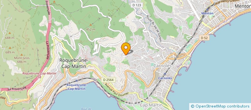 localisation de l'entreprise LES TERRASSES DE FLORETTE à ROQUEBRUNE-CAP-MARTIN