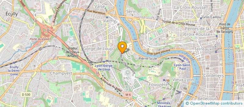 localisation de l'entreprise LES TERRASSES DE FOURVIERE  LYON