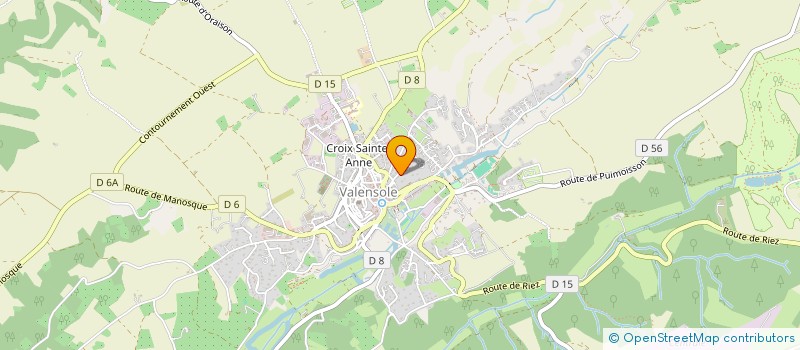 localisation de l'entreprise LES TERRASSES DE GREOUX  GREOUX-LES-BAINS