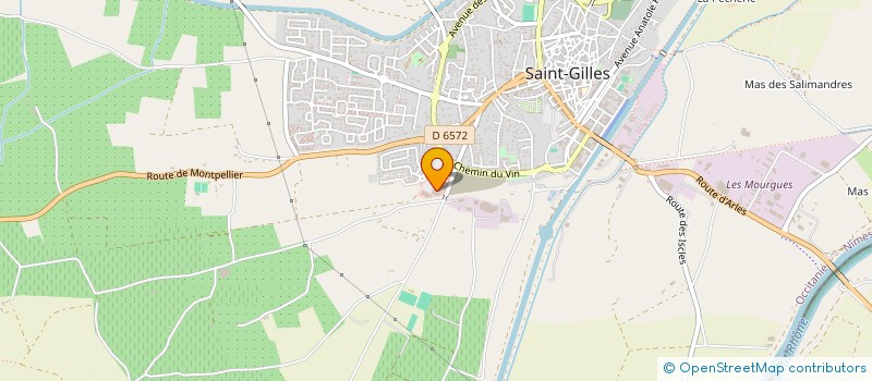 localisation de l'entreprise LES TERRASSES DE JADE à SAINT-GILLES