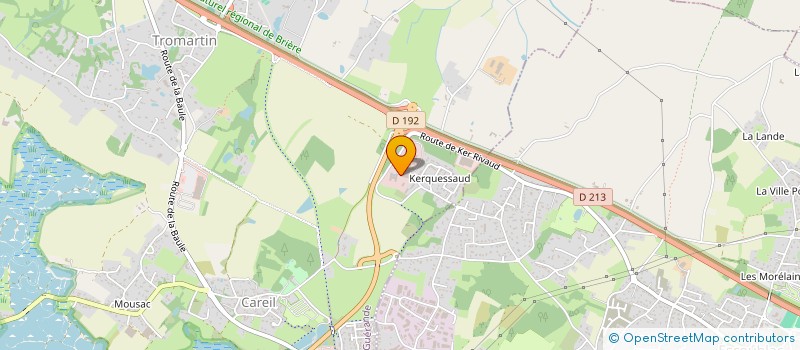 localisation de l'entreprise LES TERRASSES DE KERJOAM  GUERANDE