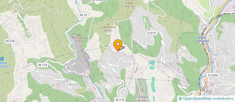 localisation de l'entreprise LES TERRASSES DE L ABADIE  TOURRETTE-LEVENS