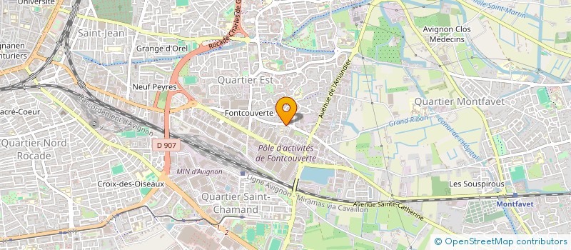 localisation de l'entreprise LES TERRASSES DE L'ANAPURNA  AVIGNON