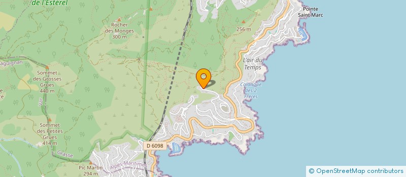 localisation de l'entreprise LES TERRASSES DE L'ESTEREL  THEOULE-SUR-MER