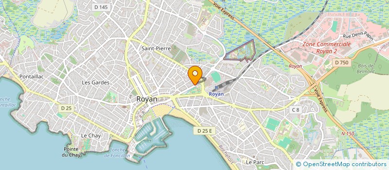 localisation de l'entreprise LES TERRASSES DE L ESTUAIRE à ROYAN