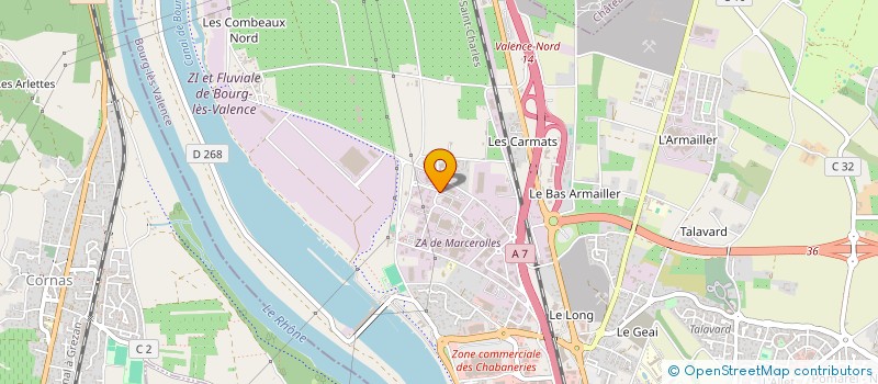 localisation de l'entreprise LES TERRASSES DE L'HERMITAGE à BOURG-LES-VALENCE