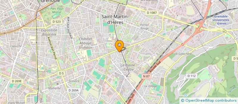 localisation de l'entreprise LES TERRASSES DE L'OBIOU  SAINT-MARTIN-D'HERES