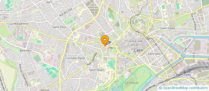 localisation de l'entreprise LES TERRASSES DE LA BEAUTE à CAEN