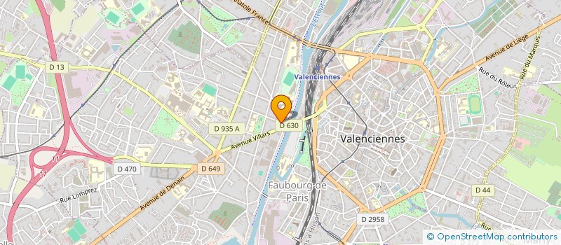 localisation de l'entreprise LES TERRASSES DE LA CITADELLE à VALENCIENNES