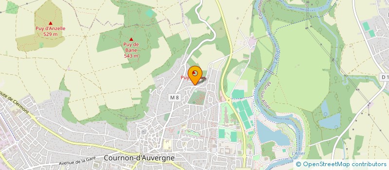 localisation de l'entreprise LES TERRASSES DE LA COUZE  COURNON-D'AUVERGNE