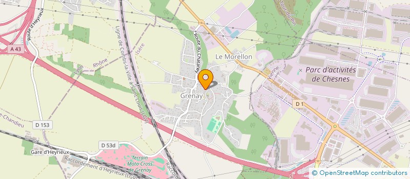 localisation de l'entreprise LES TERRASSES DE LA CRUIZILLE  GRENAY