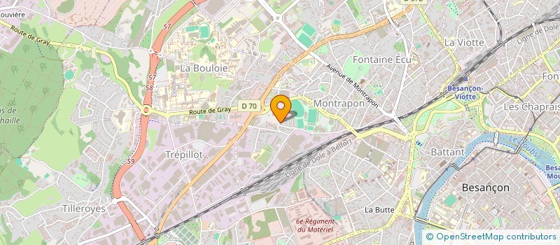 localisation de l'entreprise LES TERRASSES DE LA FRONTIERE à BESANCON