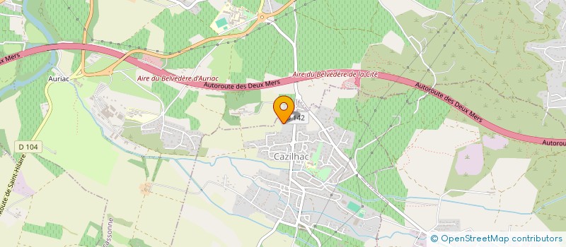 localisation de l'entreprise LES TERRASSES DE LA PLAINE à CAZILHAC