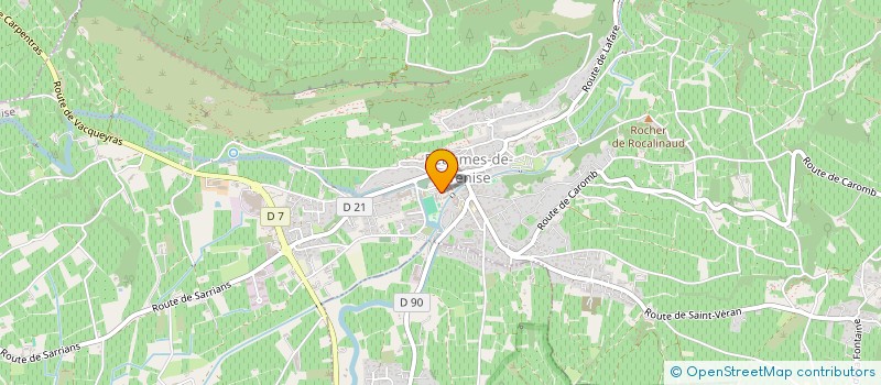 localisation de l'entreprise LES TERRASSES DE LA ROQUE ALRIC S.A.R.L.  LA ROQUE-ALRIC