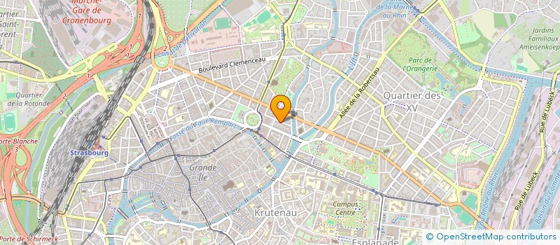localisation de l'entreprise LES TERRASSES DE LA SOURCE à STRASBOURG