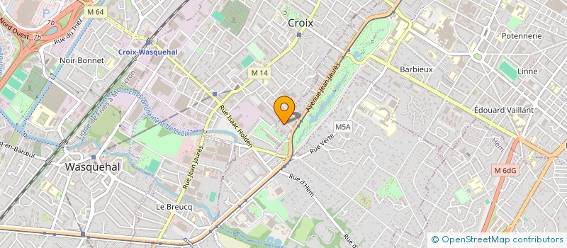 localisation de l'entreprise LES TERRASSES DE LA VIGNE SORIETTE  ROUBAIX