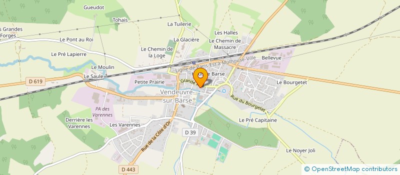 localisation de l'entreprise LES TERRASSES DE LUSIGNY  VENDEUVRE-SUR-BARSE