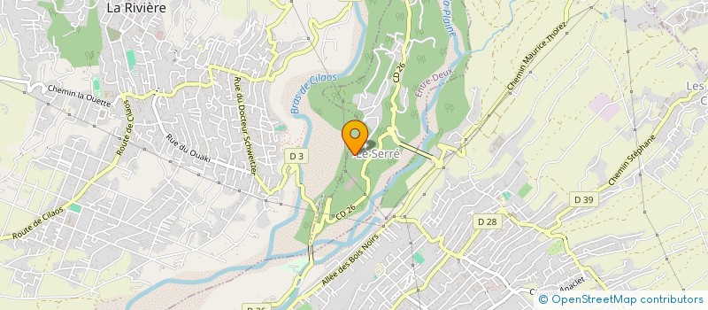 localisation de l'entreprise LES TERRASSES DE MALOU  ENTRE-DEUX