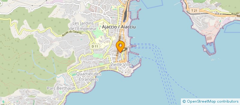 localisation de l'entreprise LES TERRASSES DE MILLELI à AJACCIO