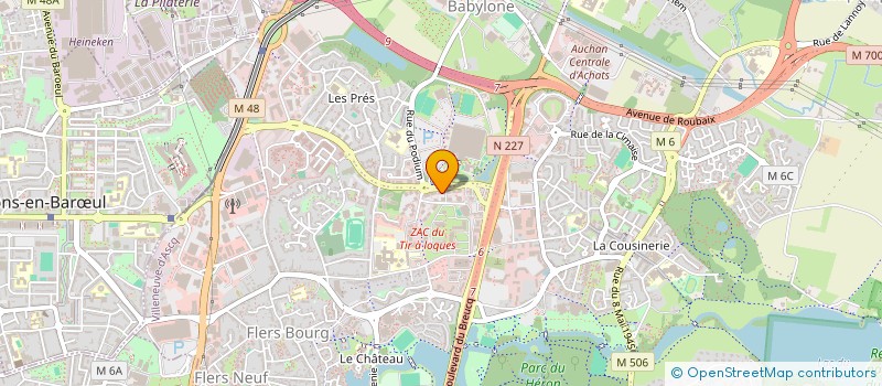 localisation de l'entreprise LES TERRASSES DE NOTRE DAME à VILLENEUVE-D'ASCQ