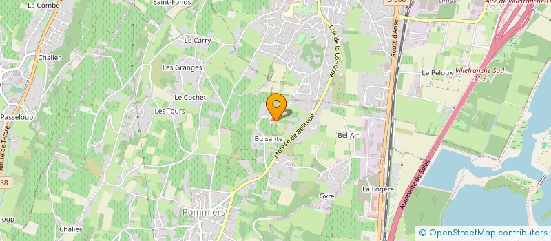localisation de l'entreprise LES TERRASSES DE POMMIERS à POMMIERS