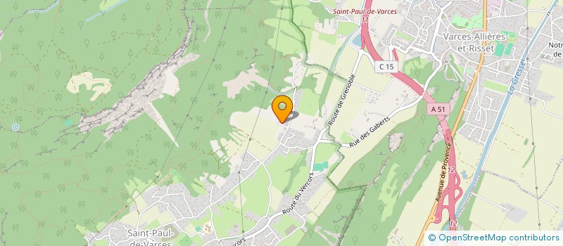 localisation de l'entreprise LES TERRASSES DE ROCHEFORT à VARCES-ALLIERES-ET-RISSET