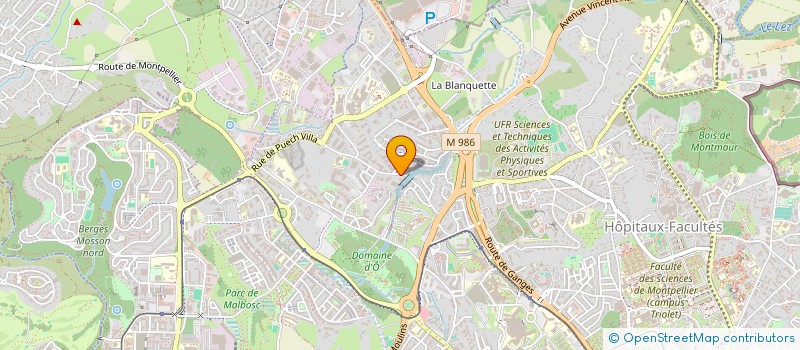 localisation de l'entreprise LES TERRASSES DE SAINT CLEMENT à MONTPELLIER