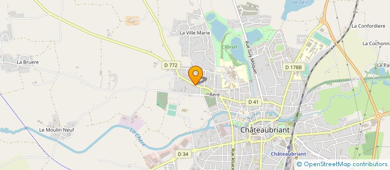 localisation de l'entreprise LES TERRASSES DE SAINT HERBLAIN à CHATEAUBRIANT