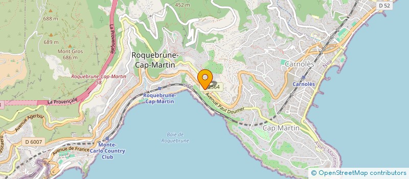 localisation de l'entreprise LES TERRASSES DE ST JAMES à ROQUEBRUNE-CAP-MARTIN