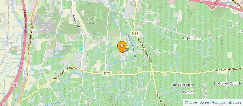 localisation de l'entreprise LES TERRASSES DE ST JEAN DU GRES  ORANGE