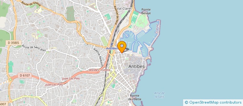 localisation de l'entreprise LES TERRASSES DE THALASSA à ANTIBES